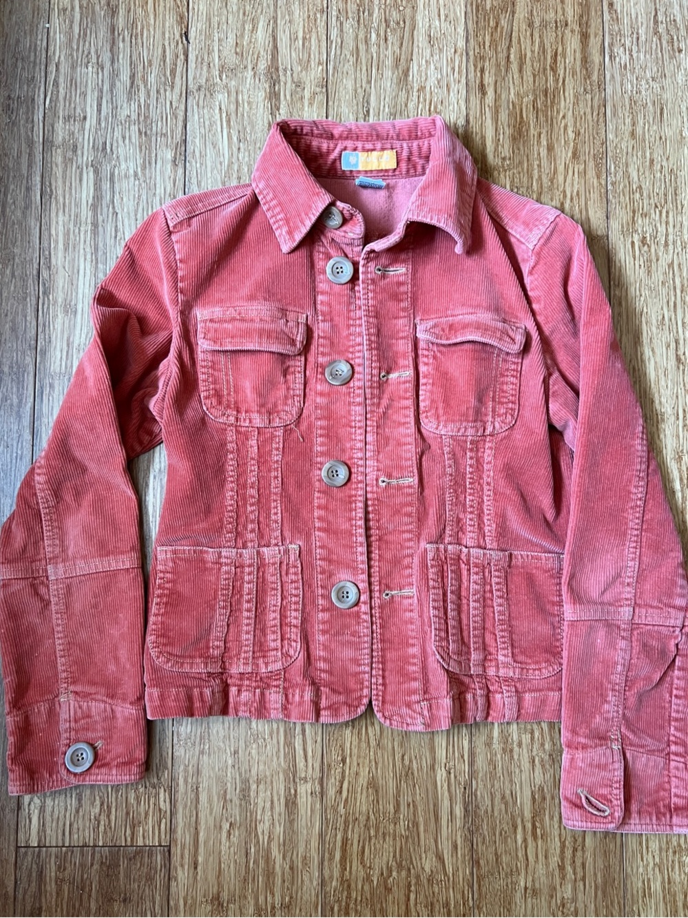 Tulle Y2K Corduroy Jacket Coral